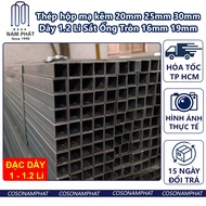 Galvanized steel box 20mm 25mm 30mm 16mm 19mm thick 1.2 Li Iron Round Square Tube Cut to Order 20 25