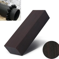 yohomy 2 Pcs Ebony Wood Block 12x4x2.5cm Black Lumber Handle Plate for Music Instrument