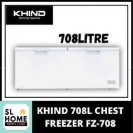 {KL & Klang Valley Area Only}KHIND FZ-708 NETT 708L CHEST FREEZER WITH ELECTRONIC TEMPERATURE CONTRO