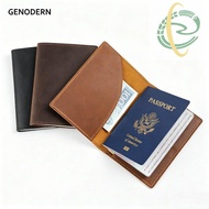 At0 Authentic Cowhide Passport Cover Credit ID Card Holder Business Travel Card Holder VintPassport 
