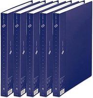 Plus Clear File Super Economy FC-124EL 88-431 x 5 Vertical A4 Pockets 40 Pockets Navy Set of 5