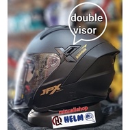 Jpx Nova X black double visor Helmet