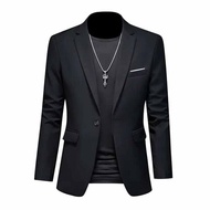 JAS BLAZER PRIA FORMAL SLIM FIT COCOK UNTUK KERJA KANTORAN, WISUDA, NIKAHAN, MODEL KOREA KEKINIAN