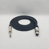 DV152 - 1mtr Canare Mic Cable Standard Jack Neutrik Akai 6.5mm To XLR Female