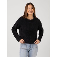 Black Top Knitted Fur