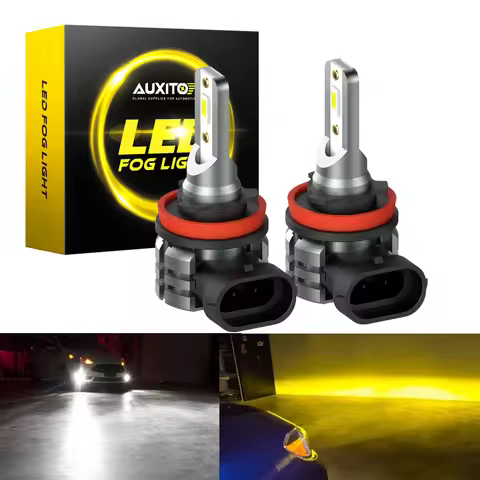 AUXITO 2x H11 H8 LED Canbus 9006 HB4 HB3 LED Fog Lights for Skoda Kodiaq Superb Rapid Octavia A7 A5 