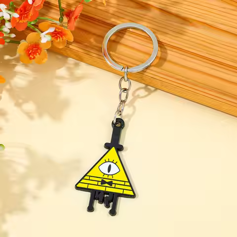 Hot Gravity Falls Cipher Keychain Mysterious Town Stanley Pines Dipper Mabel Pendant Keyrings Cospal