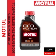 XWC00092 MOTUL 8100 Power 5W50 100% Synthetic Ester SP Performance Engine Oil 1L