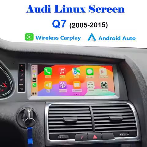 For Audi Q7 2005-2015 Wireless CarPlay Android Auto Airplay Car Radio Stereo BT Multimedia Player Li