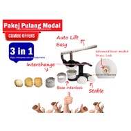 [Improved] 3 In 1 Tart Presser 3.5cm, 4.5cm & 5.5cm Penekan Tart Shell