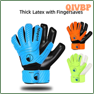 QIVBP High Quality Kids Men Goalkeeper Gloves Thick Latex Soccer Finger Protective Gloves Football Goalie Keepers Kit VMZIP