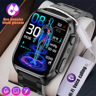 Non-Invasive Blood Sugar Smart Watch Men ECG+PPG Heart Rate Bluetooth Call Watches Automatic Infrared Blood Pressure Smartwatch