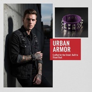 [HWETR] 1Pcs Goth Star Skull Wide PU Leather Bracelet Adjustable Punk Cuff for Alternative Outfit Ro