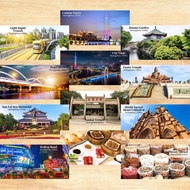 Guangzhou Souvenir Fridge Magnet Door Food Culture Festivities 10 cm x 5