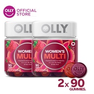 [Bundle of 2] OLLY Women Gummy Multivitamins with Vitamin C, A, D, E, Biotin, Folic Acid, Chewable (