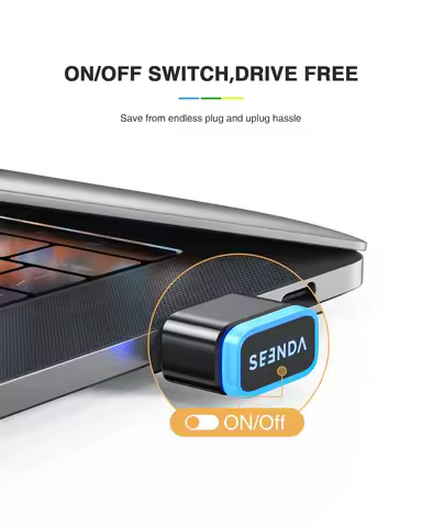 Seenda DK16 Mouse Jiggler Undetectable Mouse Mover Shaker Simulate Mice Driver-Free Keeps Computer P