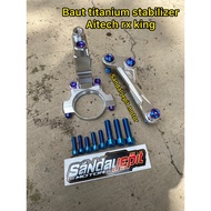 AITECH RX KING STABILZER BREQUETTE SET TITANIUM GR5 BOLT RX KING AITECH STABILIZER BREQUETTE
