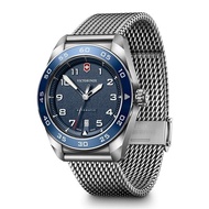 VICTORINOX Swiss Army Analog Men's Watch Waterproof Automatic Blue Dial Mesh Bracelet Stainless Stee