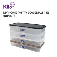 Klio KL-PB01 Pastry Box 1.5L Graham Food Keeper Small Rectangle Container Storage Bin