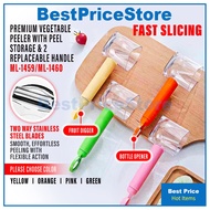 BPS (Dapur Kitchen) 3in1 Peeler with Storage Fruit Digger Can Opener Vegetable Slicer Fruit Cutter  