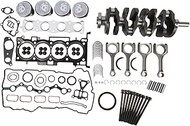 G4KJ 2.4L Engine Rebuild Overhaul Kit w/Crankshaft & Connecting Rods Compatible with Hyundai Sonata 