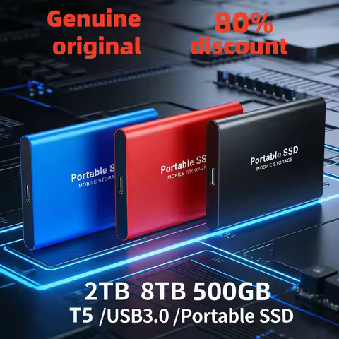 NEW Original T5 High-speed USB 3.1 external hard drivesHDD SSD 500GB 1TB Portable Mass Storage for C