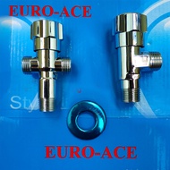 HD Grand Solid Brass Two Way Angle Valve 3/8*3/8*1/2, 1/2*1/2