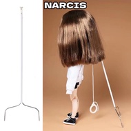 NARCIS Doll Holder, Universal Anti-slip Doll Display Stand, Durable Stainless Steel Action Pose Doll