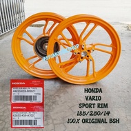 100% ORIGINAL BSH HONDA VARIO VARIO150 REPSOL ORANGE SPORT RIM 185/250/14 SPORTRIM K59 ORI