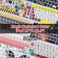For Magic Keyboard Protector For Apple Ipad Pro 12.9'' 11'' Inch Keyboard Cover Skin 2020 2021 Soft Silicone Cute Cartoon Keyboard Protective Film Waterproof Dustproof