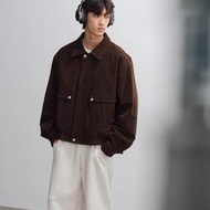 公路電影 復古咖色棉衣外套