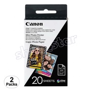 Canon Inspic ZINK Photo Paper 20 Sheets 2x3"" Sticker Paper Mini Printer Instant Print