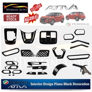 HermanAuto Ativa Interior Design Glossy Black Decoration Garnish Accessories