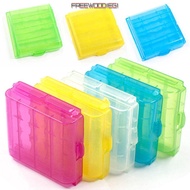 FREEWOODIEGI 4 AA AAA for Battery Holders Organizer Coloful Battery Holder Storage