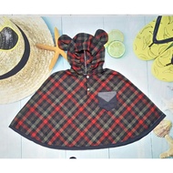 Bat-wing sun protection shirt for boys with funny bear hat T&K MS-23 1-7 years old