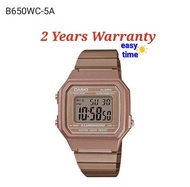Original Casio B650WC-5A [2YEARS WARRANTY] Youth Rosegold Digital Women Watch Jam tangan perempuan B