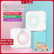 Mini Portable Thermal Printer Photo Pocket Thermal Printer  57mm Wireless Bluetooth Printer Phone Home Label Printer