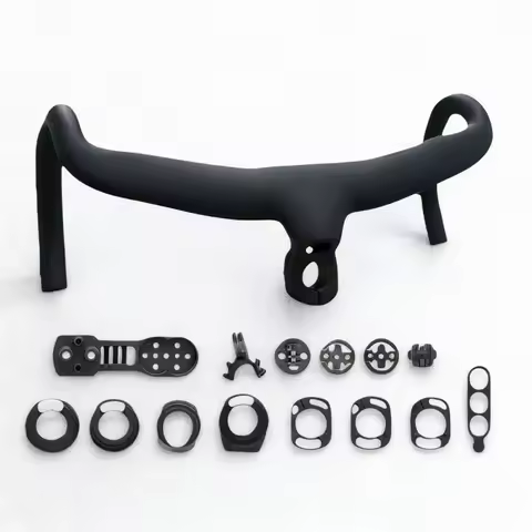 Carbon Cockpit Handlebar Ultra Lightweight 350g Aero Internal Cable Routing for Road Bike, Compatibl