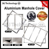 JNJ Technology 12"x12" 18"x24" Aluminium Manhole Cover Mosaic Cover Frame Penutup Mosek Tile Work Ma