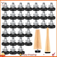 【pwlydc1g】32 PCS M6 Thread Adjustable Furniture Levelers Screw in Chair Feet Adjustable Furniture Fe