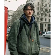 J25 Carhart J130 Jacket Cargo Jacket Hooded Canvas Cotton Long Sleeve Couple