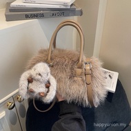 Autumn Winter Fluffy Bag for Women 2026 New Fashion Versatile Crossbody Bag Handheld Pillow Bag Fluf