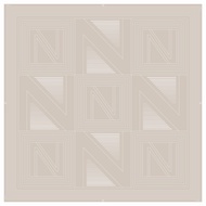 Monogram 02 ผ้าคลุม Signatue (Premium matte silk nano) Size 115x115 cm [N Able Style]