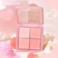 HOLD LIVE Blush 腮红粉雾四色腮红膏腮紫提亮 Pink Mist Four-color blush cream Blush Brightening Natural Blush