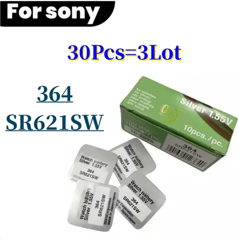 10-50Pcs For SONY 364 SR621SW AG1 LR621 364 164 531 SR621 SR60 CX60 Button Battery For Watch Toys Re