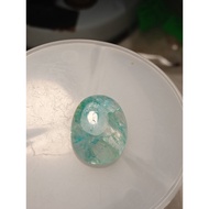 BATU ZAMRUD ASLI 3.65  carat Natural Emerald Zamrud OVAL Cut Colombia Gemstone 11 X 9 X 4 MM+ IKAT C