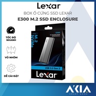 Box ổ cứng Lexar E300/ E350 M.2 SSD Enclosure hỗ trợ NVMe SSD 2280/2260/2242/2230 USB 3.2 Gen 2