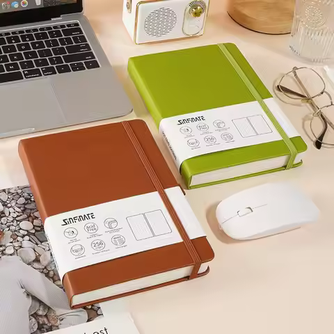 Cuaderno A5 Dotted Notebook Bullet Hardcover Diary 120gsm Journal Creative Trend Portable Solid Colo
