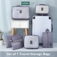 GOODS 7IN1 Multifunction Travel Bag Travel Organizer Travel Bag 7 IN 1 Suitcase Bag Storage Bag