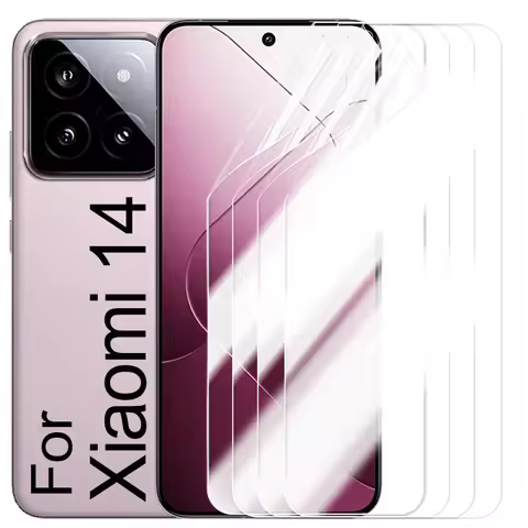 5/1PCS For Xiaomi Mi 14/14 Pro Full Coverage Front Screen Protectors Anti-Scratch HD Clear Hydrogel 